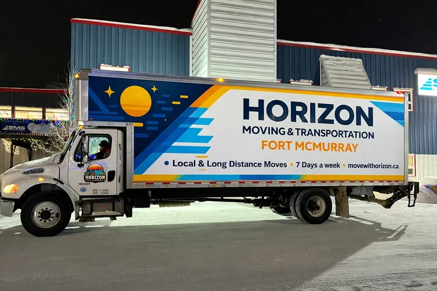 Horizon Moving branded truck