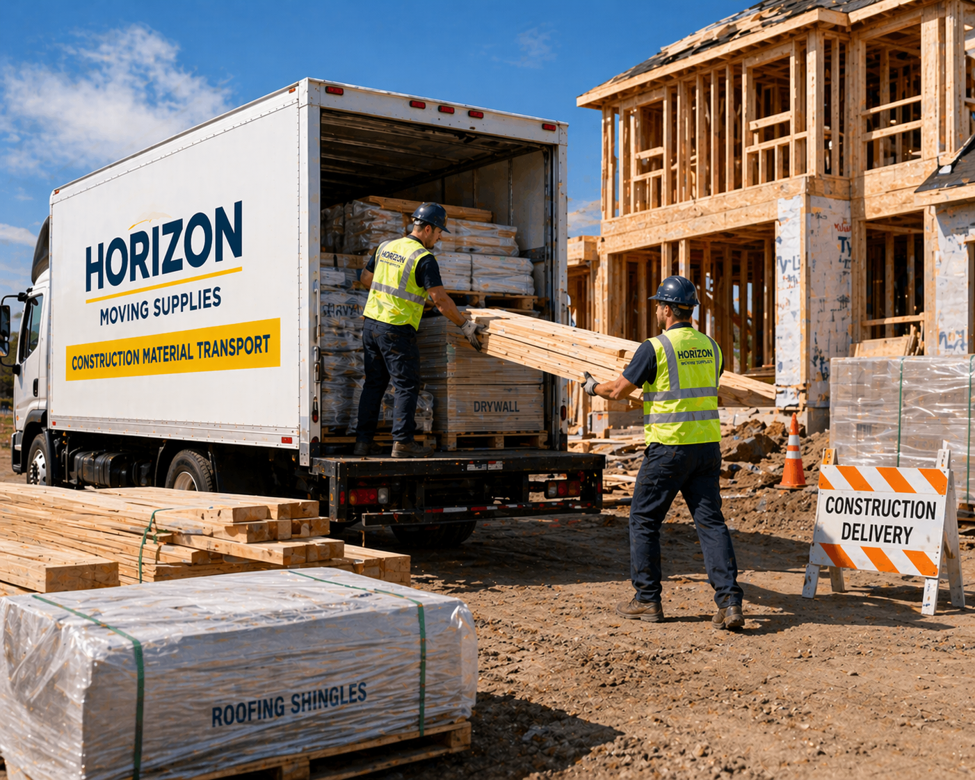 Construction material transport